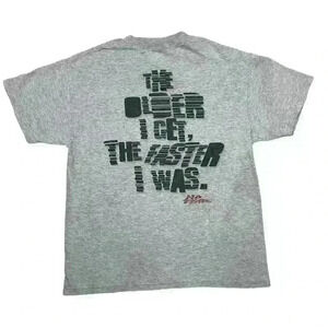 vintage y2k No fear t-shirt size large grey color